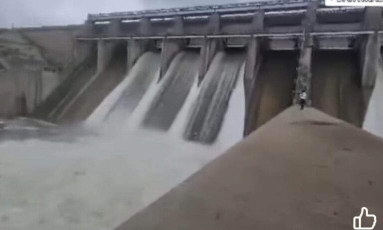 Water was released from Dantiwada Dam into Banas river, seven gates of the dam were opened