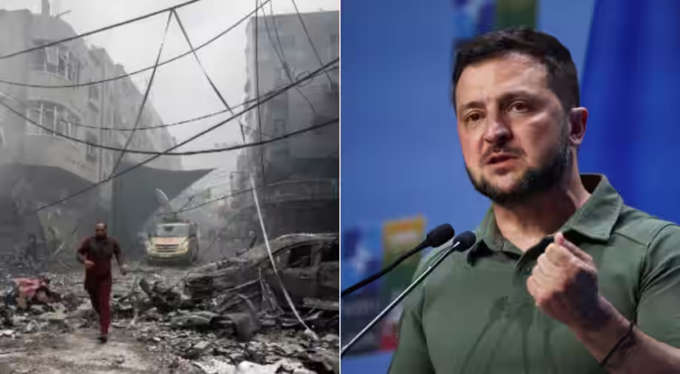 Zelensky's statement came amid the Hamas-Israel war, advising Western countries including the US