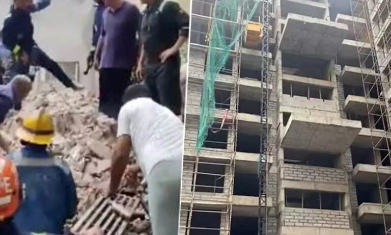 Accident during building construction in Gujarat, 3 laborers from UP die after falling from 12th floor