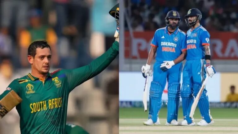 As soon as Rohit scored a century, Quinton de Kock came ahead of Virat, superior in every aspect