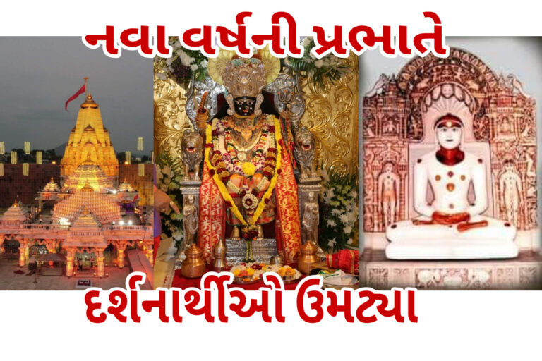 NewYear : નવા વર્ષે યાત્રાધામો માં ઉમટયા દર્શનાર્થીઓ. Diwali