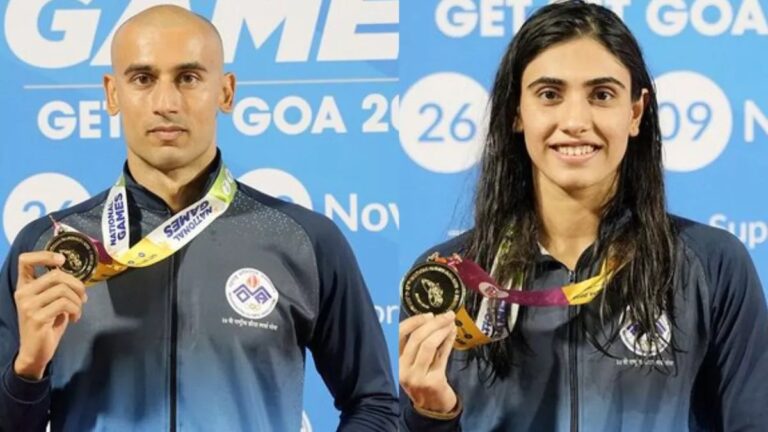 National Games 2023 on Day 7 Maharashtra's dominance remains, national record broken in swimming