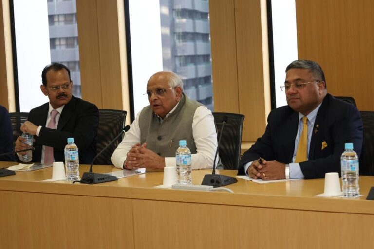 Chief Minister Bhupendra Patel's fruitful meeting with President of Japan External Trade Organization-JETRO