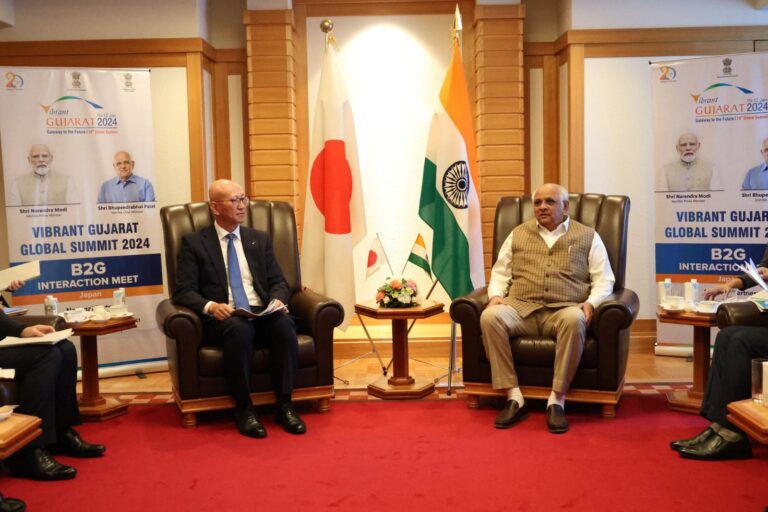 Chief Minister Bhupendra Patel had a meeting with the President of Japan External Trade Organization-JETRO