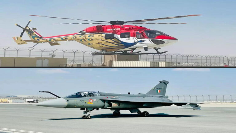 The strength of the Indian Air Force will be seen in Dubai, fighter jets Tejas and Dhruv helicopters will show their strength in the air show.