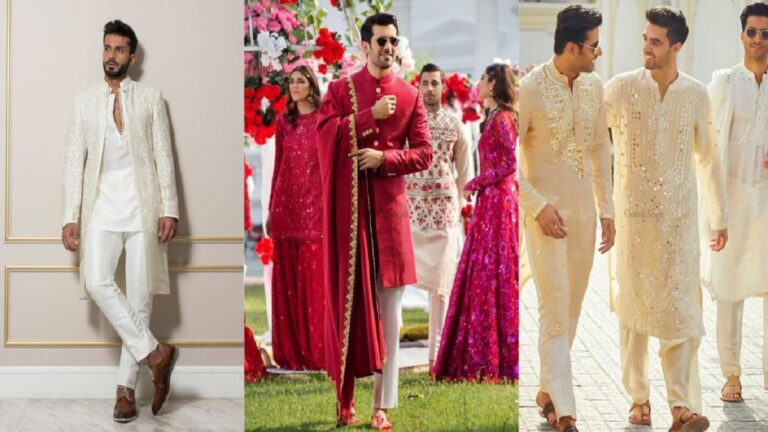 From haldi to reception, the groom can choose such outfits