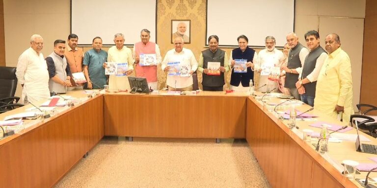 Chief Minister Bhupendra Patel released the achievement book of Water Supply Water Assets and Food Civil Supply Departments