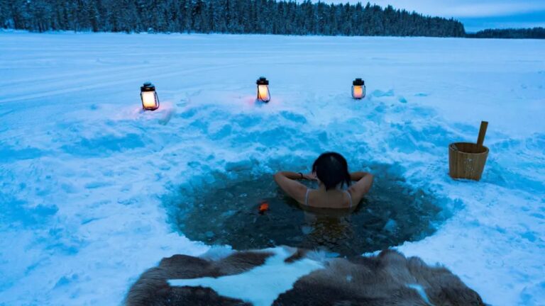 How can people bathe in the coldest village with -71 degree temperature and icy wind, this will take the chill away!