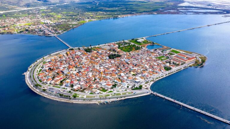 This unique island is located in the middle of the water, connected to the world only by 2 bridges