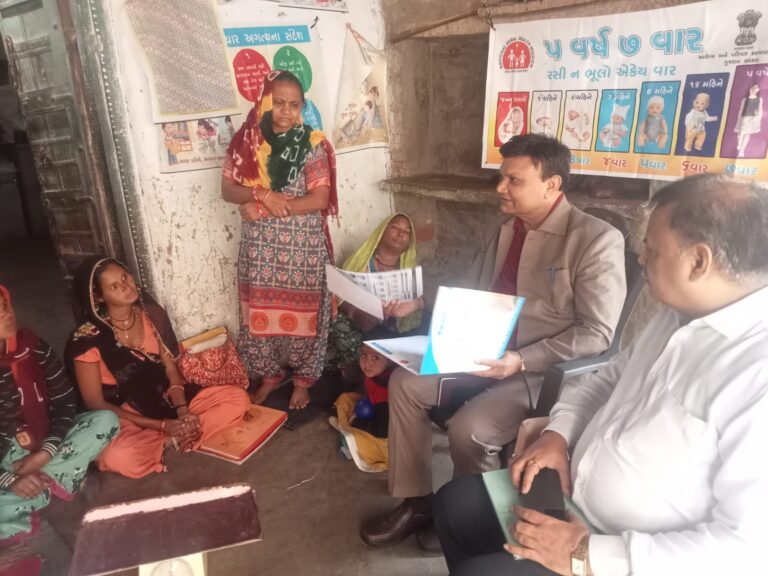 Ahmedabad Divisional Deputy Director Dr. Satish K. Makwana visited Ralol village of Limbadi taluka