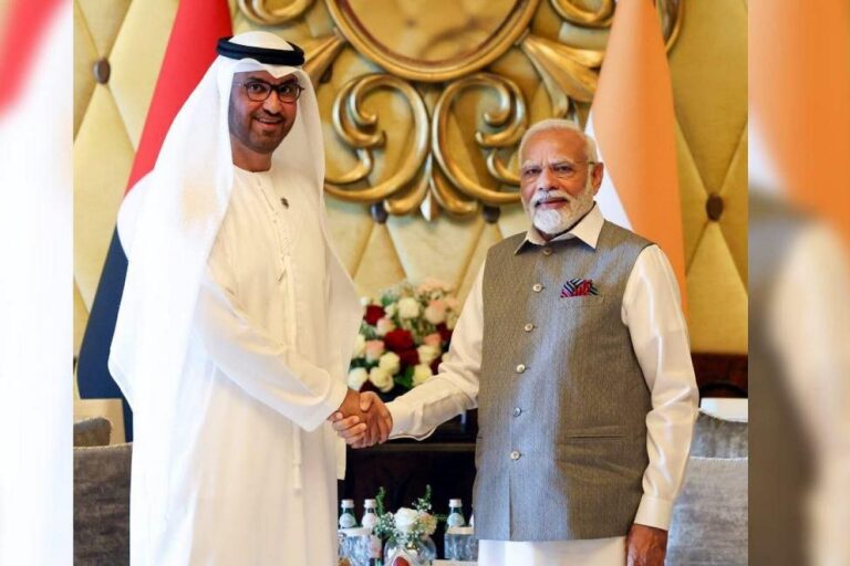 Roadshow of UAE President with PM Modi from Ahmedabad Airport to Sabarmati Ashram