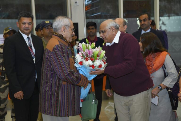 Timor Leste President Jose Ramos Horta received at Ahmedabad airport in Gujarat