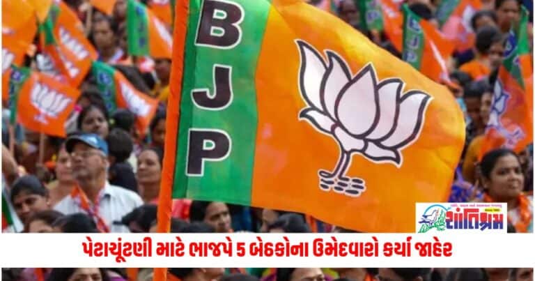 Gujarat News: પેટાચૂંટણી માટે ભાજપે 5 બેઠકોના ઉમેદવારો કર્યા જાહેર, જાણો કોને ક્યાંથી ઉતાર્યા ચૂંટણી મેદાનમાં