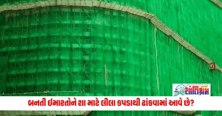 Business News: બનતી ઈમારતોને શા માટે લીલા કપડાથી ઢાંકવામાં આવે છે? જાણો કારણ 