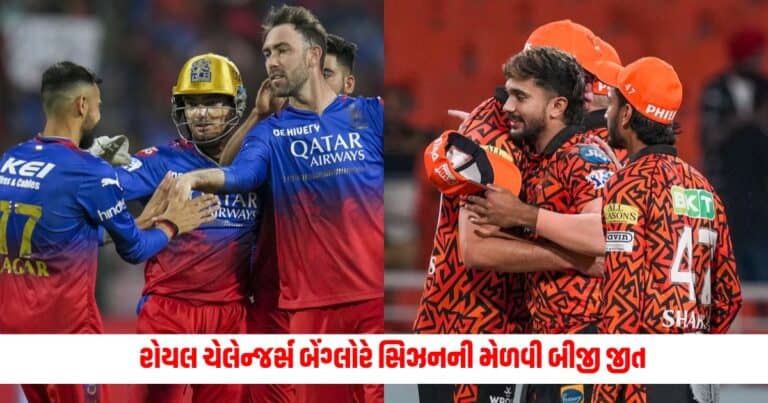 RCB vs SRH: રોયલ ચેલેન્જર્સ બેંગ્લોરે સિઝનની મેળવી બીજી જીત, હૈદરાબાદને આટલા રનથી હરાવ્યું