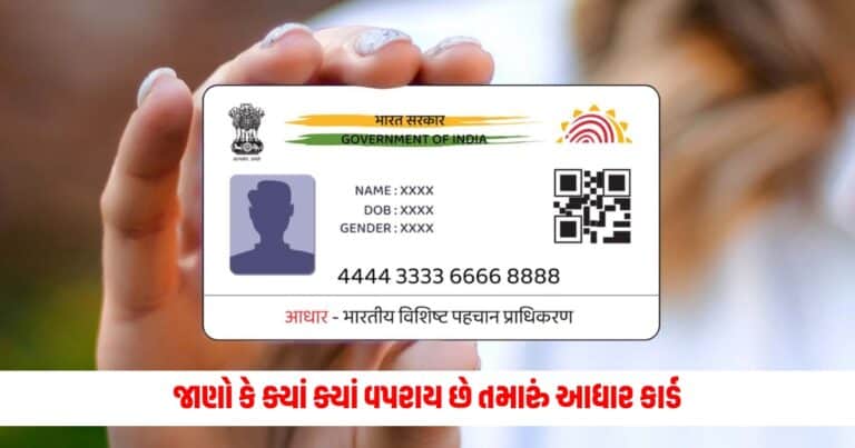 Aadhaar Card : ઘર બેઠા બેઠા જાણો કે ક્યાં ક્યાં વપરાય છે તમારું આધાર કાર્ડ, આ રહી આખી પ્રોસેસ