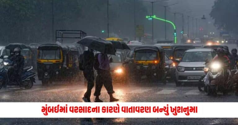 Mumbai Weather: મુંબઈમાં વરસાદના કારણે વાતાવરણ બન્યું ખુશનુમા, ગરમીથી લોકોને મળ્યો છુટકારો