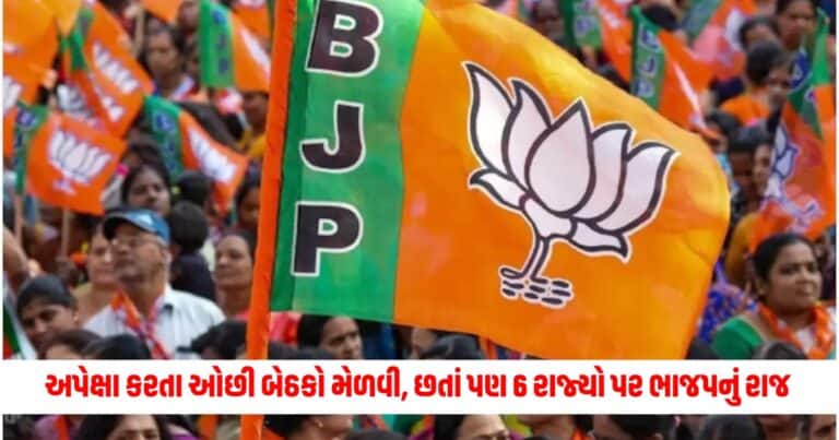 Loksabha Election Result 2024: અપેક્ષા કરતા ઓછી બેઠકો મેળવી, છતાં પણ 6 રાજ્યો પર ભાજપનું રાજ