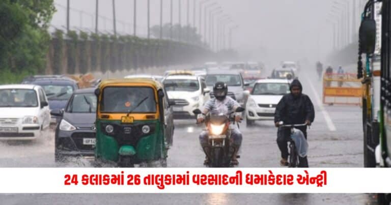 Gujarat Monsoon: 24 કલાકમાં 26 તાલુકામાં વરસાદની ધમાકેદાર એન્ટ્રી