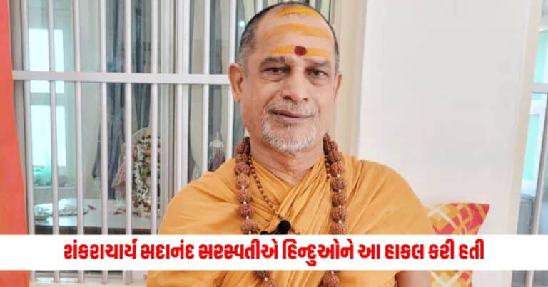 Gujarat News : 'સનાતની લોકોએ તેમના દેવતાઓનું અપમાન સહન ન કરવું જોઈએ', શંકરાચાર્ય સદાનંદ સરસ્વતીએ હિન્દુઓને આ હાકલ કરી હતી.