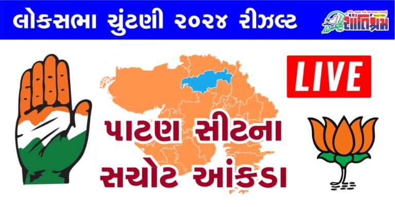 Live Patan Loksabha Election Result 2024 પાટણ મત ગણતરી ના સચોટ આંકડા