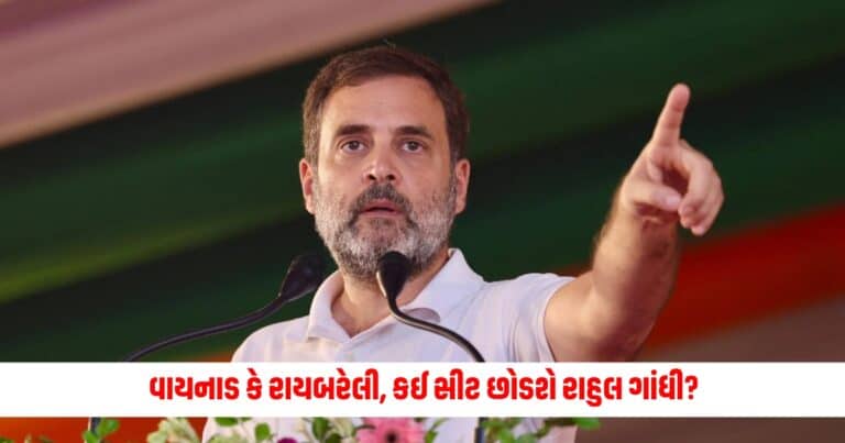 Rahul Gandhi : વાયનાડ કે રાયબરેલી, કઈ સીટ છોડશે રાહુલ ગાંધી? આ દિવસે જાહેરાત કરી શકે છે