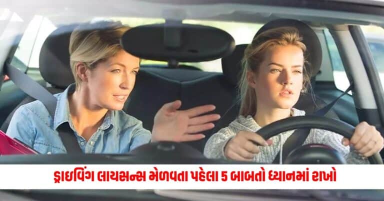 License Tips : ડ્રાઇવિંગ લાયસન્સ મેળવતા પહેલા 5 બાબતો ધ્યાનમાં રાખો