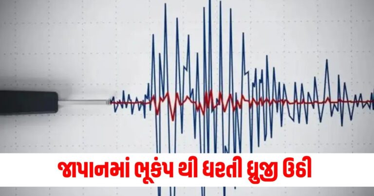 Earthquake In Japan: જાપાનમાં ભૂકંપ થી ધરતી ધ્રુજી ઉઠી, સુનામીનો ખતરો