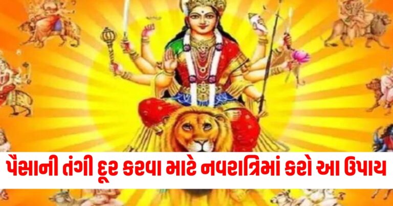 પૈસાની તંગી દૂર કરવા માટે નવરાત્રિમાં કરો આ ઉપાય, પૈસાનો વરસાદ થશે!