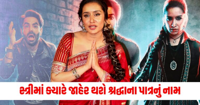 'સ્ત્રી' ફ્રેન્ચાઈઝીમાં શ્રદ્ધાના પાત્રનું નામ ક્યારે જાહેર થશે? અભિનેત્રીએ ખુલાસો કર્યો હતો