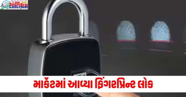 અડતા (Lock, Key), ખૂલી જશે (Will open), તાળું (Lock), ફિંગરપ્રિન્ટ લોક (Fingerprint lock), માર્કેટ (Market), કિંમત (Price), લોક (Lock),