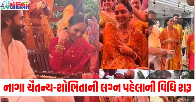 નાગા ચૈતન્ય-શોભિતાની લગ્ન પહેલાની વિધિ શરૂ, હલ્દીની તસવીરો થઈ વાયરલ