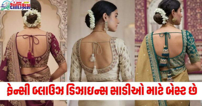 આ ફેન્સી બ્લાઉઝ ડિઝાઇન્સ તમારી સાડીઓ માટે બેસ્ટ છે, સરળ દેખાવમાં પણ આકર્ષણ ઉમેરશે.