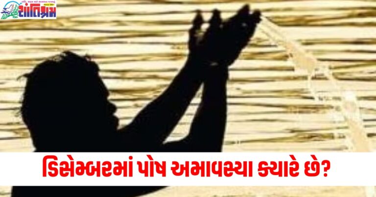 ડિસેમ્બરમાં પોષ અમાવસ્યા ક્યારે છે? જાણો તિથિ, સ્નાન અને દાન કરવાનો શુભ સમય