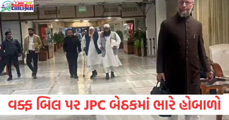 વક્ફ બિલ પર JPC બેઠકમાં ભારે હોબાળો, 10 વિપક્ષી સાંસદોને સસ્પેન્ડ કરાયા