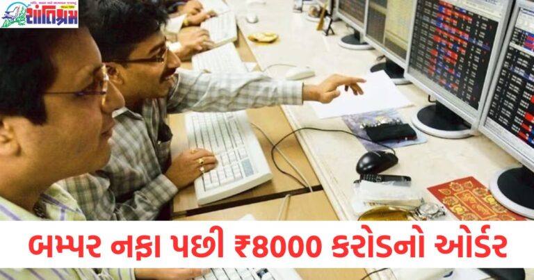 બમ્પર નફા પછી ₹8000 કરોડનો ઓર્ડર, આ કંપનીના શેર પર નજર રહેશે